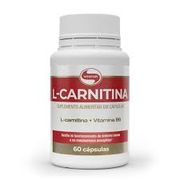 Suplementos: L-carnitina 60cps Vitafor - Auxilia no funcionamento do sistema imune e no metabolismo energético.