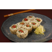 A la carte: 8 Uramaki tomate seco com rucula - A la carte (Ingredientes: Arroz, Rúcula, Tomate seco)