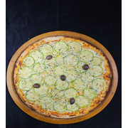 Tradicionais: Abobrinha - Pizza Grande (Ingredientes: Abobrinha, Azeite, Azeitona, Mussarela, Parmesão)