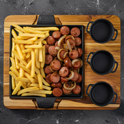 Petiscos: Calabresa com Fritas - Petiscos (Ingredientes: Acebolada, Batata, Calabresa)