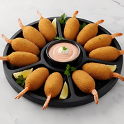 Petiscos: Bolinho de Camarão 10 Unid. - Petiscos (Ingredientes: Camarão)