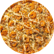 Premium: 44-Camarão - Pizza Pequena (Ingredientes: Molho de Tomate, Mussarela, Camarão Refogado, Orégano)