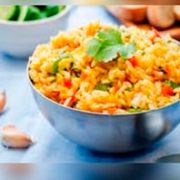 Assado/Porções: Arroz Temperado - Porção (Ingredientes: Arroz temperado)