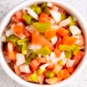 Assado/Porções: Porção de Vinagrete - Porção (Ingredientes: Aproximadamente 300g)