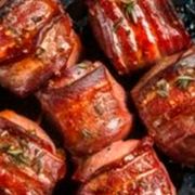 Assado/Porções: Medalhão assado 100g - Assados (Ingredientes: Medalhão assado 100g)