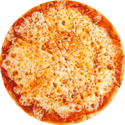 Tradicionais: 4 Queijos - Pizza Gigante (Ingredientes:  catupiry,  queijo cheddar e orégano,  queijo provolone, Mussarela)