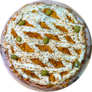 Salgadas: Frango com Catupiry - Pizza Broto - Salgada (Ingredientes: Frango Desfiado e Refogado, Catupiry)