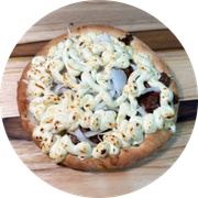 Esfihas Salgadas: Carne Seca I com Catupiry - Esfiha Salgada (Ingredientes: Carne Seca Acebolada, Catupiry)