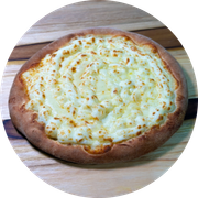 Esfihas Salgadas: Dois Queijos - Esfiha Salgada (Ingredientes: Mussarela, Catupiry)