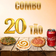 Combos promocionais: Combo Vintão - 1 Carne/ 1 Calabresa/ 1 Catufrango/ 1 Coca 200ml/ Esfihas tamanho normal 13 cm