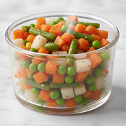 Guarnição: Seleta de Legumes - Acompanhamento saudável e versátil, combina com qualquer proteína.