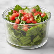 Guarnição: Salada Simples - Fresca e leve, ideal para complementar pratos mais pesados ou manter uma refeição equilibrada.