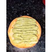 Esfihas Doces: Pistache - Esfiha (Ingredientes: Creme de Leite, Creme de Pistache com Pedaços)