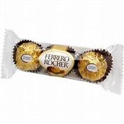 Chicletes e chocolates: Ferrero Rocher 3 unidades - Ferrero Rocher 3 unidades