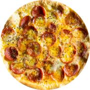 Especiais: Pepperoni - Pizza Gigante  (Ingredientes: Molho,  Muçarela,  Pepperoni,  Orégano)