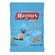 Petiscos e Biscoitos: MAGNUS CAT PETISCO SALMÃO - 40 GR - Petiscos Gatos