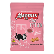 Petiscos e Biscoitos: MAGNUS CAT PETISCO FRANGO - 40GR - Petiscos para Gatos