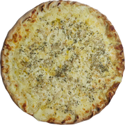 Tradicionais: 4 Queijos - Pizza Pequena (Ingredientes: Molho,  Muçarela,  Gongonzola,  Provolone,  Parmesão,  orégano)