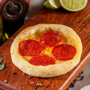 Esfiha: Pepperoni c/ Mussarela - Esfiha Pepperoni c/ Mussarela derretida