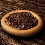 Esfiha: Chocolate e Granulado - Esfiha deliciosa de Chocolate e Granulado