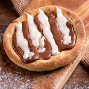 Esfiha: Chocomix - Chocolate ao Leite e Chocolate Branco