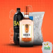 Kits de Gin 1: Rocks Laranja + 01 Baly 2L + 01 Gelo 3kg)