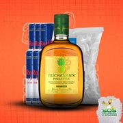 whisky + red bull + gelo: Buchanan