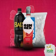 Kits de Gin 1: Gin Mix Melancia +. Baly 2L + Gelo)