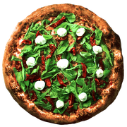 Especiais: Tomate Seco com Ricota - Pizza Individual (Ingredientes: Molho de Tomate, Mussarela, Tomate Seco, Rúcula, Ricota)