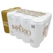 Fininha: Império Puro Malte Lata 269ml | 15 Unidades - Criada por um minucioso trabalho de elaboração, com produtos importados e a água mais pura, esta é uma bebida nobre de sabor suave e intenso com uma cor dourada e de espuma encorpada.