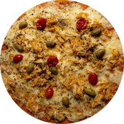 Tradicionais: Frango Catupiry - Pizza Grande (Ingredientes: Azeitona, Catupiry, Frango, Molho Italiano da Casa, Mussarela, Orégano, Tomate)