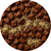 Especiais: Filé Com Mostarda - Pizza Gigante (Ingredientes: Filé, Molho Mostarda, Mussarela, Parmesão, Provolone)