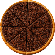 Doces: Brigadeiro - Pizza Gigante (Ingredientes: Chocolate ao Leite, Granulado)