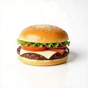 Hambúrguer: X-Bacon - LANCHES (Ingredientes: Carne, Barbecue, Mussarela, Presunto, Bacon, Alface, Tomate, Milho Verde, Batata Palha)