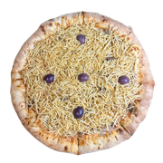 Premium: Strogonoff de Carne - Pizza Grande (Ingredientes: Molho Gourmet, Mussarela, Strogonoff ao Molho do Cheef, Champignons, Orégano, Batata Palha)