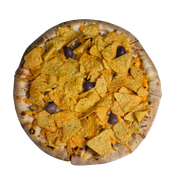 Premium: Doritos - Pizza Grande (Ingredientes: Molho Gourmet, Mussarela, Carne Moída Com Tempero Do Cheef, Cheedar, Doritos, Pimenta Agridoce)