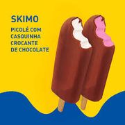SORVETERIA: PICOLÉ SKIMO - Picolé coberto por uma casquinha crocante de chocolate.OBS.: SOLICITE SABORES DISPONIVEIS!