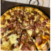 Pizzas Salgadas: Bacon - Pizza Grande (Ingredientes: Mussarela, Bacon)