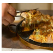 Pizzas Salgadas: Filé com Gorgonzola - Pizza Grande (Ingredientes: Mussarela, Molho de filé, Gorgonzola)