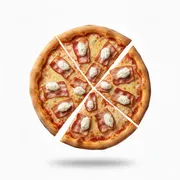 Sabores: BaconCheese - Pizza Maracanã 50cm/ 16 fatias (Ingredientes: Bacon, Cream Cheese, massa tradicional, Molho de Tomate, Mussarela, Orégano)