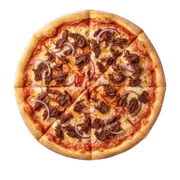 Sabores: Carne Seca c/ Cebola - Pizza Maracanã 50cm/ 16 fatias (Ingredientes: Carne Seca, Cebola, massa tradicional, Molho de Tomate, Mussarela)