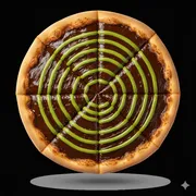 Doces: CHOCO PISTACHE - Pizza Média (Ingredientes: Chocolate com Avelã, CREME DE PISTACHE)
