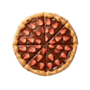 Doces: Morango Com Chocolate - Pizza Média (Ingredientes: Chocolate Preto, Morangos Frescos Picados)