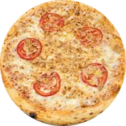 Clássicos Revisitados: Napolitana Al Taglio - Pizza Grande (Ingredientes: Molho de Tomate,  Muçarela,  Alho laminado,  Orégano fresco,  Azeitona)