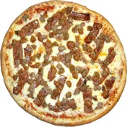 Especiais: Iscas de Carne ao Alho - Pizza Familia (Ingredientes: Molho de Tomate, Mussarela, Alho, Filé)