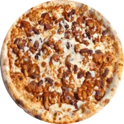 Tradicionais: Bacon - Pizza Grande (Ingredientes:  Bacon,  Orégano, Molho Mussarella)
