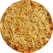 Tradicionais: Strogonoff De Frango - Pizza Grande (Ingredientes:  Batata Palha,  Orégano,  Strogonoff De Frango, Molho Mussarella)