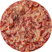 Tradicionais: Toscana - Pizza Grande (Ingredientes:  Bacon,  Calabresa,  Orégano, Molho Mussarella)