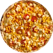 Tradicionais: Vegetariana - Pizza Grande (Ingredientes:  Azeitona,  Milho,  Orégano,  Palmito,  Tomate, Molho Mussarella)