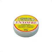 Pomadas: Pomada Curador Enxofre 20g - Coceiras, micoses, frieiras e sarnas.Composição: Vaselina Sólida, e Enxofre.